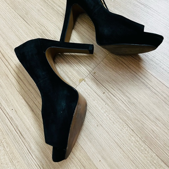 Mango Platform Peep-toe Stilettos Heels - Picture 7 of 10